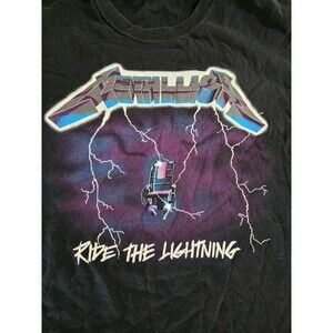 METALLICA Ride The lightning band T shirt Large Size